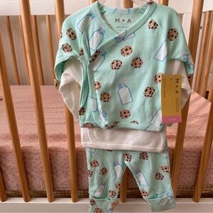 NWT Monica & Andy Kids Pajamas - Blue Cookie Print‎